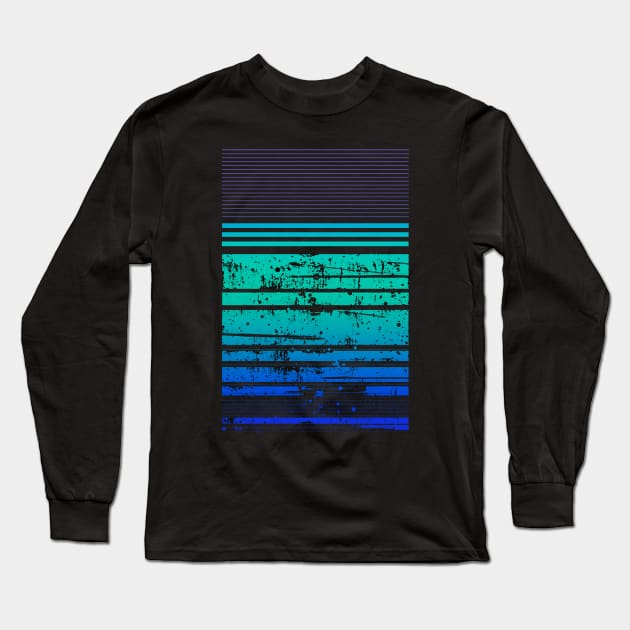 waves stripe Long Sleeve T-Shirt by AMOS_STUDIO